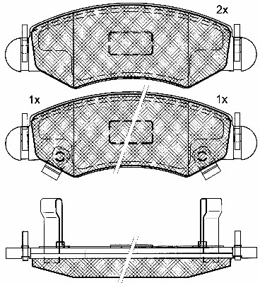 Brake Pad Set, disc brake (10837)