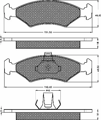 Brake Pad Set, disc brake (10276)