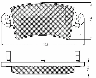 Brake Pad Set, disc brake (10620)