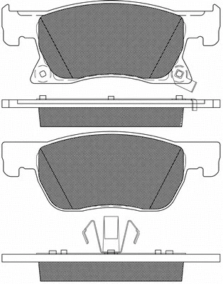 Brake Pad Set, disc brake (20208)