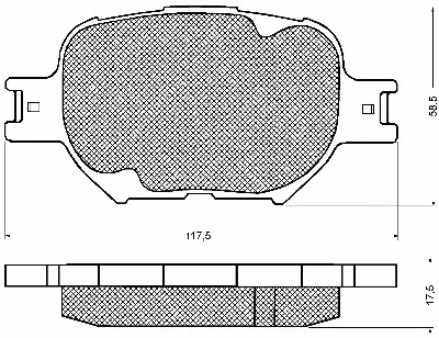 Brake Pad Set, disc brake (10747)