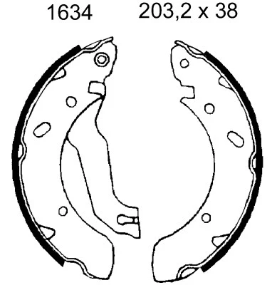 Brake Shoe Set (01634)