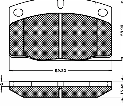 Brake Pad Set, disc brake (10280)