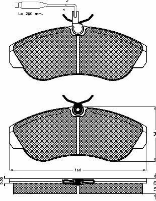 Brake Pad Set, disc brake (10389)