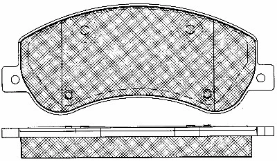 Brake Pad Set, disc brake (10986)
