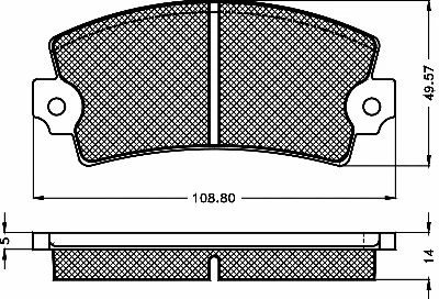 Brake Pad Set, disc brake (10119)