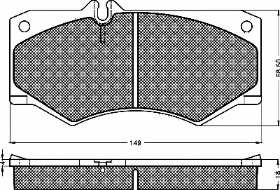 Brake Pad Set, disc brake (10298)