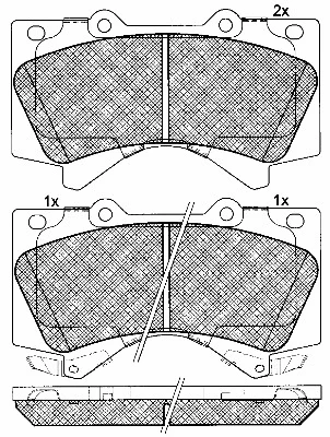 Brake Pad Set, disc brake (10946)