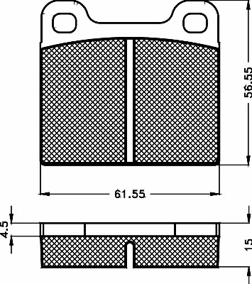 Brake Pad Set, disc brake (10435)