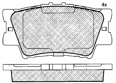 Brake Pad Set, disc brake (10949)