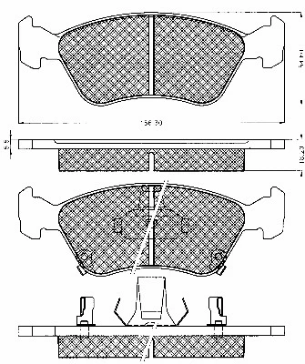 Brake Pad Set, disc brake (10603)