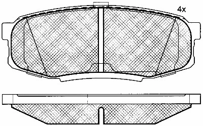 Brake Pad Set, disc brake (10947)