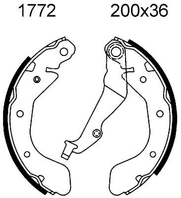 Brake Shoe Set (01772)