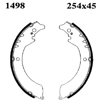 Brake Shoe Set (01498)