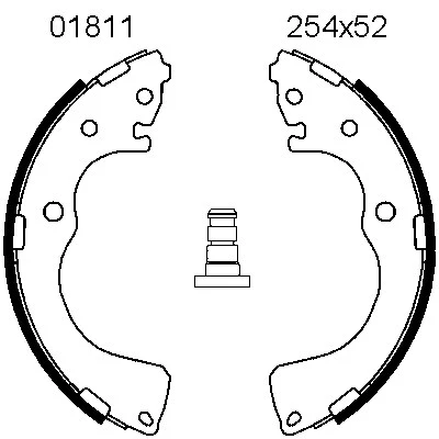 Brake Shoe Set (01811)