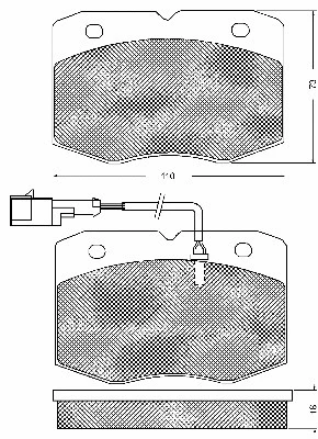 Brake Pad Set, disc brake (10673)