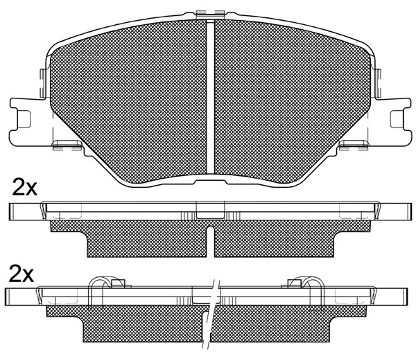 Brake Pad Set, disc brake (20298)