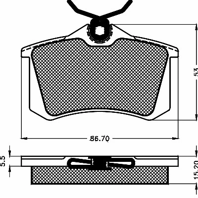 Brake Pad Set, disc brake (10481)
