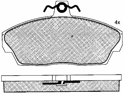 Brake Pad Set, disc brake (10944)