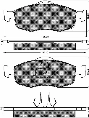 Brake Pad Set, disc brake (10366)