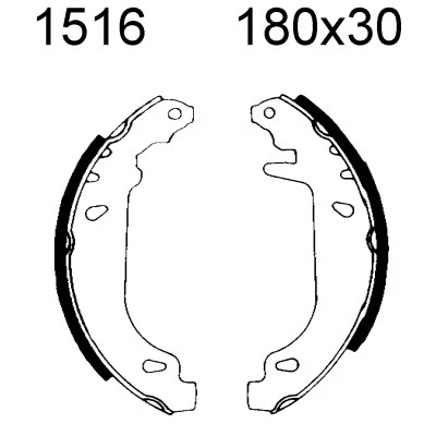 Brake Shoe Set (01516)