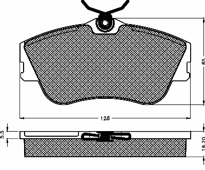 Brake Pad Set, disc brake (10384)