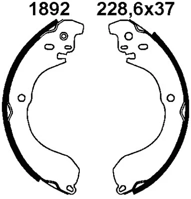 Brake Shoe Set (01892)
