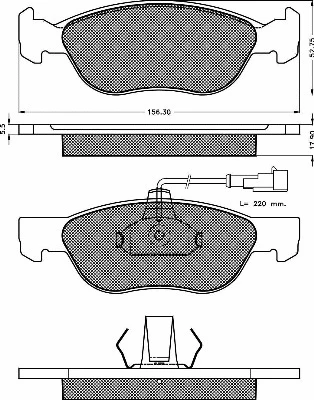 Brake Pad Set, disc brake (10400)