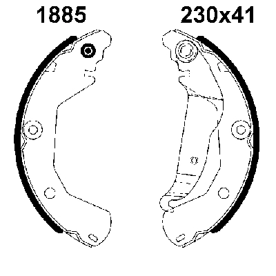 Brake Shoe Set (01885)