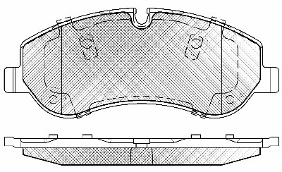 Brake Pad Set, disc brake (20037)