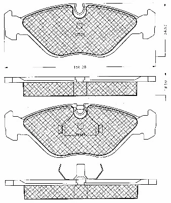 Brake Pad Set, disc brake (10774)