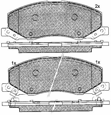 Brake Pad Set, disc brake (10933)