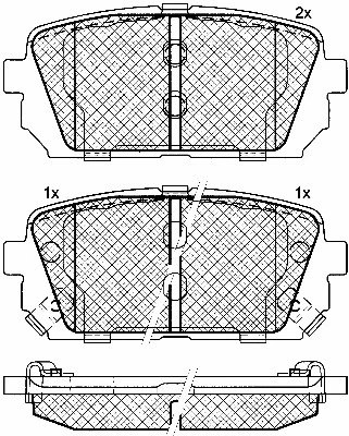 Brake Pad Set, disc brake (10865)