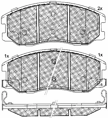 Brake Pad Set, disc brake (10861)