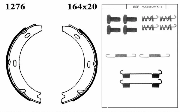Brake Shoe Set, parking brake (01276K)