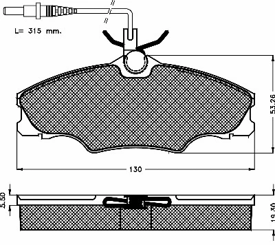 Brake Pad Set, disc brake (10413)