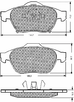 Brake Pad Set, disc brake (10668)