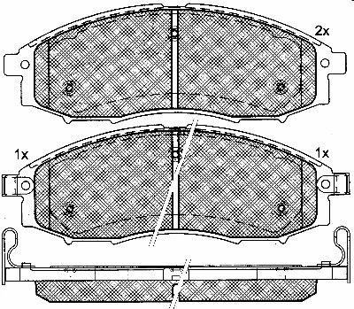 Brake Pad Set, disc brake (10804)