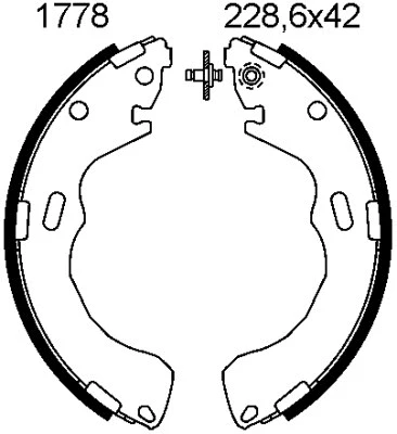 Brake Shoe Set (01778)