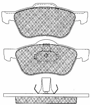 Brake Pad Set, disc brake (10954)