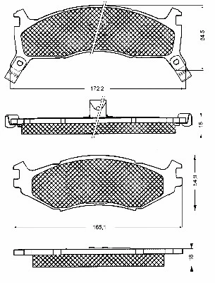 Brake Pad Set, disc brake (10591)