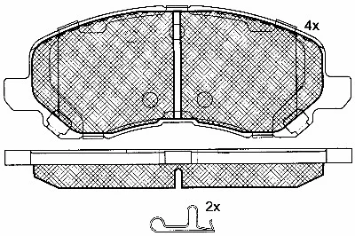 Brake Pad Set, disc brake (10826)