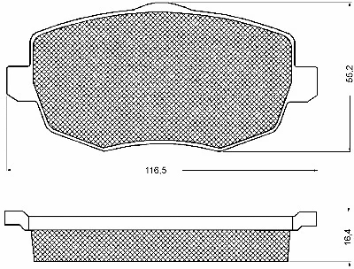 Brake Pad Set, disc brake (10711)