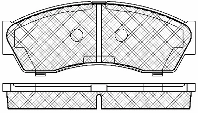 Brake Pad Set, disc brake (20093)