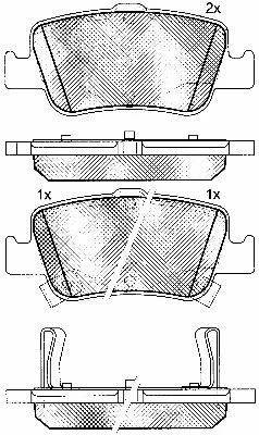 Brake Pad Set, disc brake (10871)