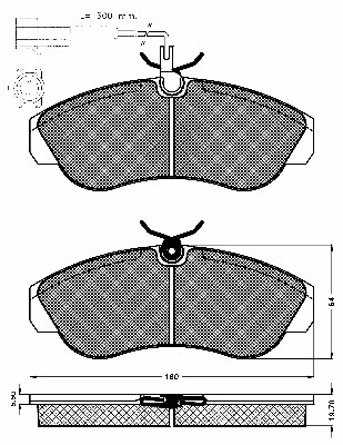 Brake Pad Set, disc brake (10644)