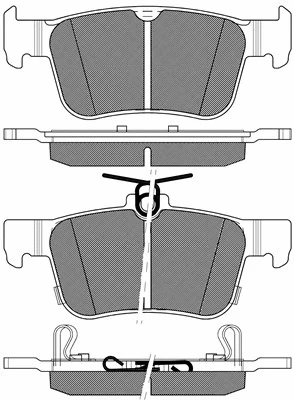 Brake Pad Set, disc brake (20210)