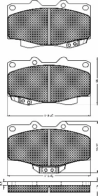 Brake Pad Set, disc brake (10127)