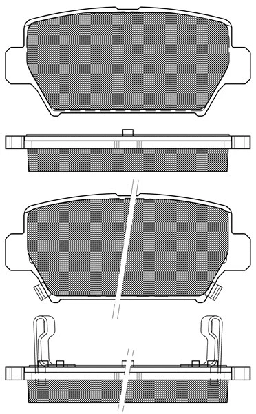 Brake Pad Set, disc brake (20306)