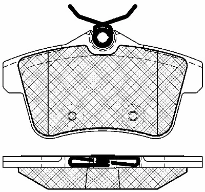 Brake Pad Set, disc brake (10973)